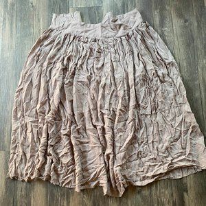 Tan Midi Skirt